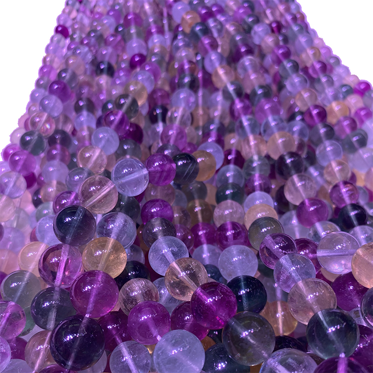 ត្បូងចិន ហ្វ្លុយអូរីត ពណ៌ផ្សេងគ្នា អង្កាំរលុង 8