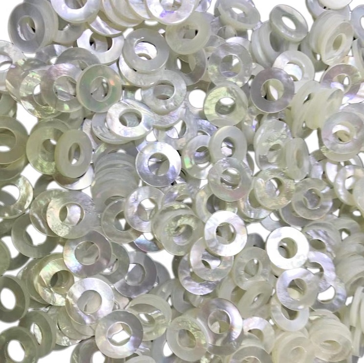 လက်ကားအဖြူရောင် Mop ကျောက်မျက်ရတနာ လက်ဝတ်ရတနာများကို တရုတ်နိုင်ငံတွင် သဘာဝအတိုင်း ထုတ်လုပ်ပါသည်။ 14