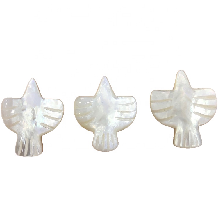 shell birdie ပုတီးစေ့အဖြူ MOP သဘာဝအခွံတိရိစ္ဆာန်ပုတီးများပုလဲထောက်ပံ့ရေး၏မိခင်ပျံငှက်ပုတီး 14