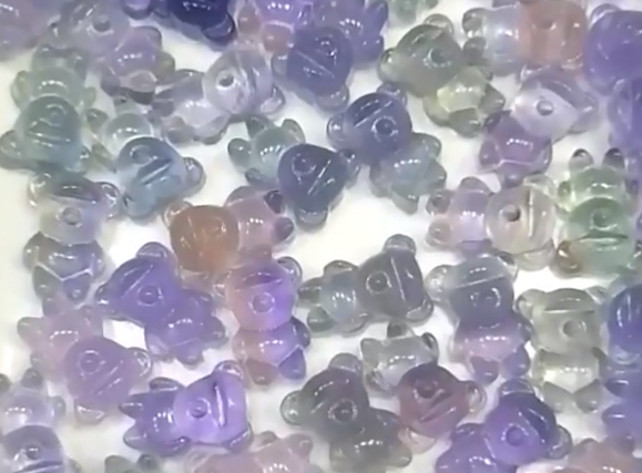 مینی کرسټال بیر د ښه کیفیت شنه فلورایټ 8