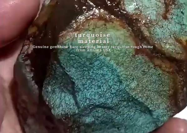 Natuurlike turkoois klip ruwe materiaal uit Peru 9