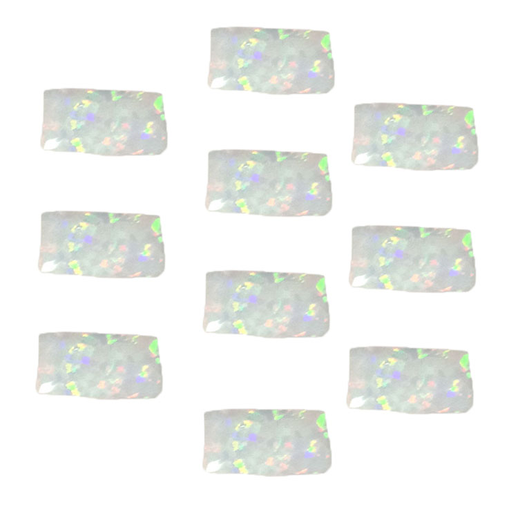 Apẹrẹ onigun onigun Opal Etiopia Cabochon Gemstone Lot Fun Ṣiṣe Awọn ohun-ọṣọ 14