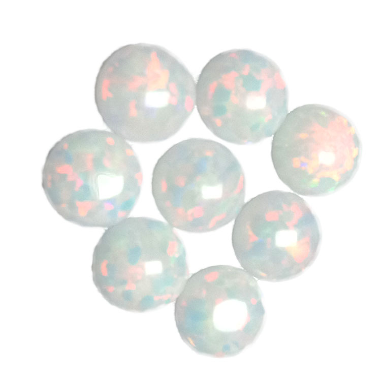 Cumadh Cruinn Opal Ethiopian de chàileachd àrd Opal Cabochon Gemstone Lot airson Dèanamh Seudan 14