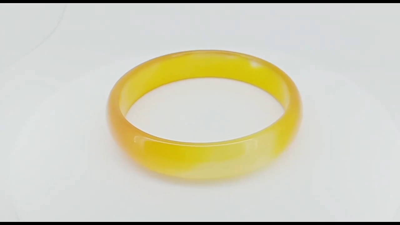 സ്വാഭാവിക മഞ്ഞ അഗേറ്റ് രത്നക്കല്ല് വള 53-63 മി.മീ 8