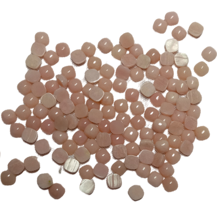 Mahakoe a Pink Opal Cabochon a Tlhaho a 6x6MM Square Shape Majoe 16