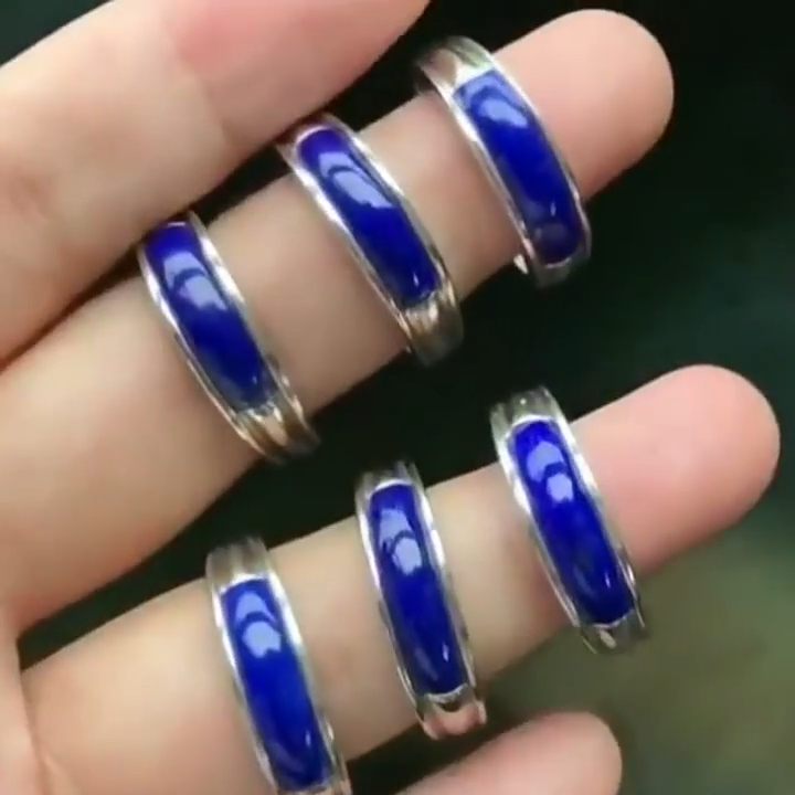 Round shape Lapis Lazuli Ring 10