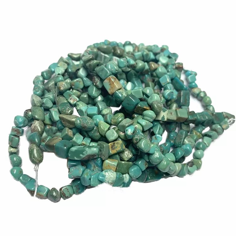 Grousshandel natierlecht blo Türkisarstone Nugget Perlen 18
