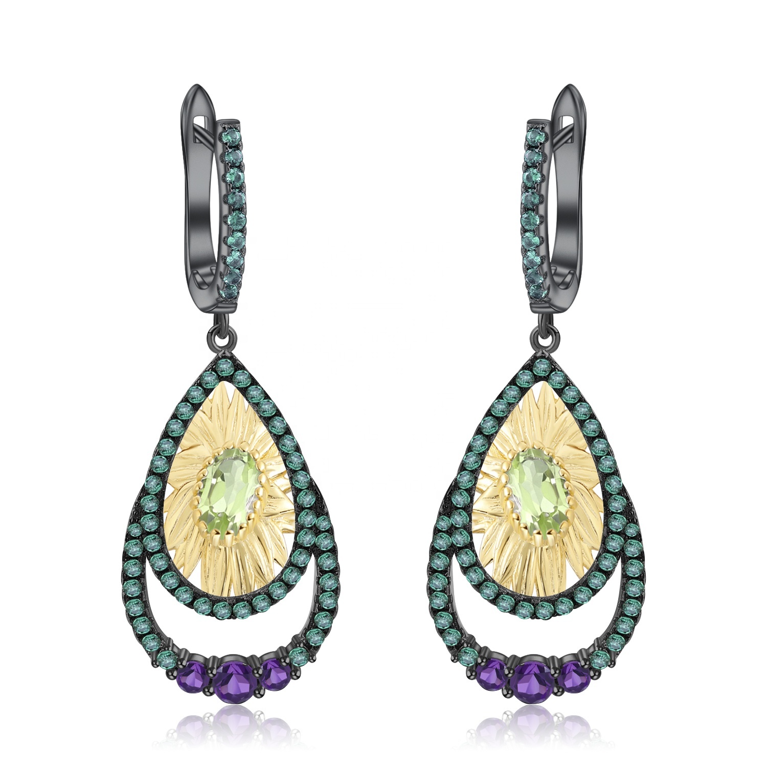 Natural Healing Drop Earrings Inner Peace Meditation 8