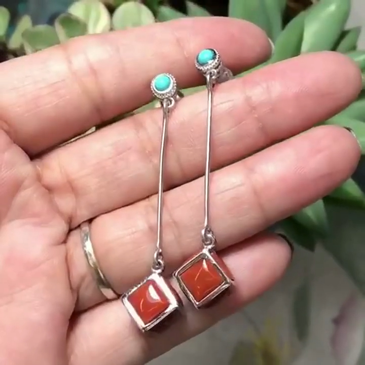 Beautiful Deluxe Gemstone Chandelier Earrings 10