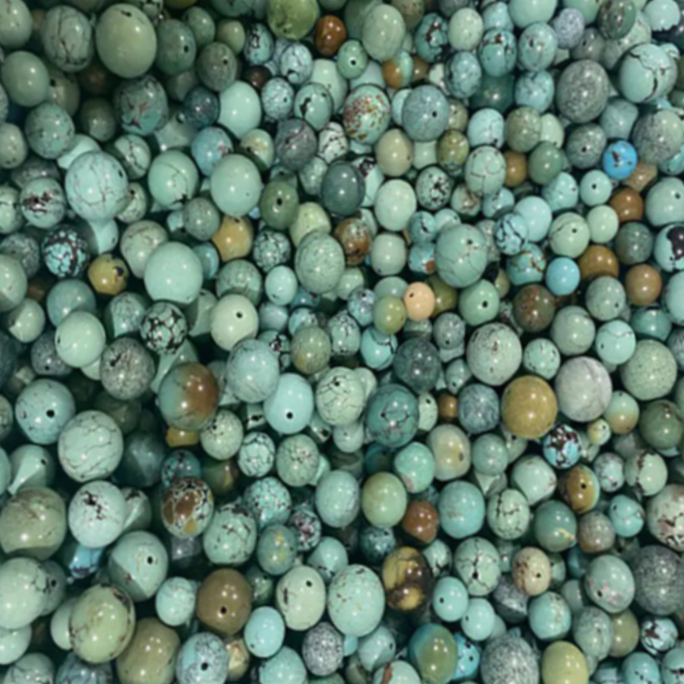 Shanga Zinazolegea Mviringo za Daraja la Turquoise la African Turquoise 18