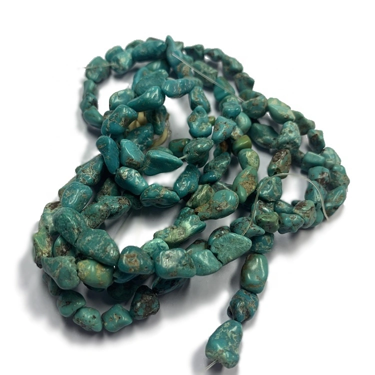 Genuine Turquoise Nugget Gemstone Loose Bead 16\'\' Strings for Jewelry making 1