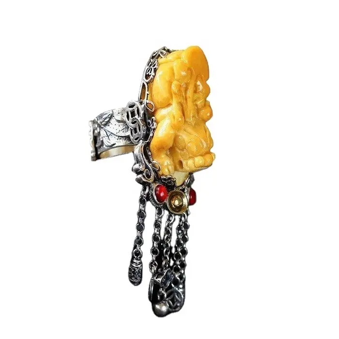 ZH Gems | ការផ្គត់ផ្គង់ចិញ្ចៀនពណ៌ខៀវដ៏ធំអស្ចារ្យ 1