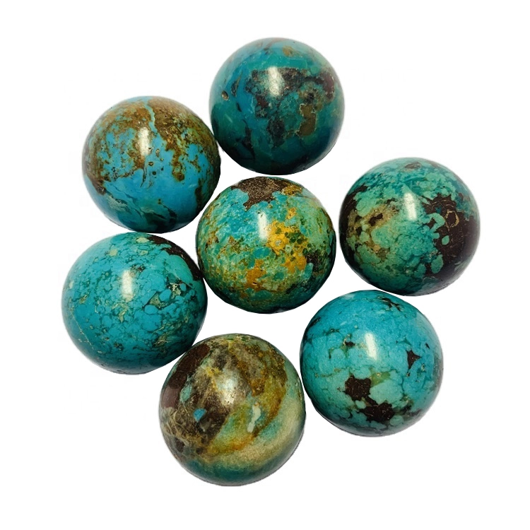 Natural Turquoise Gemstone Round Loose Beads 26-30MM Bulk Lot Options 1