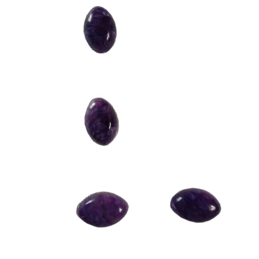 Charoite Oval 10x14x5mm4 Cabochon luar biasa kualitas Charoite Lot Cabochons Charoite Gemsstone alami Charoite 1