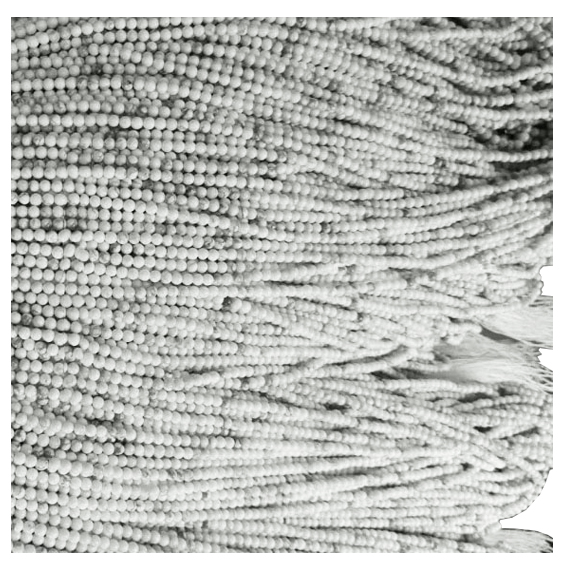 Rund hvit hule perler Gemstone Engros Naturlig DIY Håndverk Smykker Halskjede Gjøre forsyninger 14