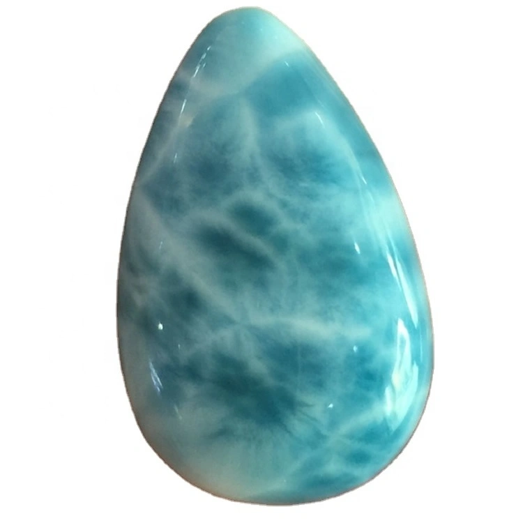 Dominika Respubliko Larimar Cabochon fari pogrande Larimar loza gemo 1