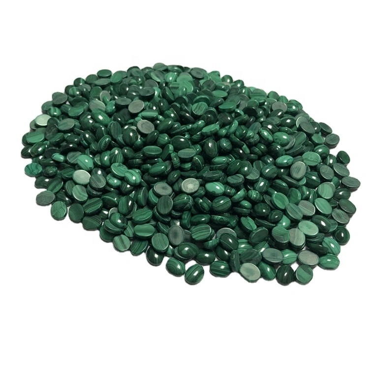 Malachite Oval Stones calibrated gemstones Oval Cabochon 1