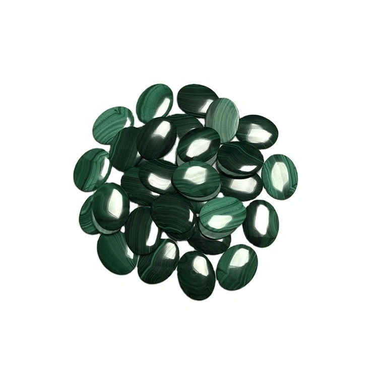 រាងពងក្រពើធំ Malachite Cabochon ត្បូង malachite កម្រ 1