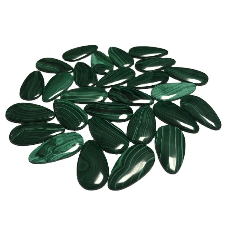 Natural Pear Malachite Cabochon Lot Semi Precious Gemstone Cabochon make wholesale 1