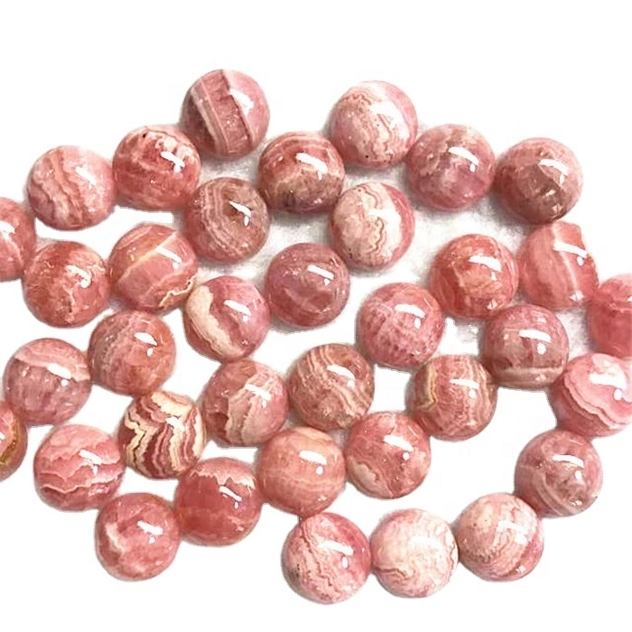 Beautiful  Round shape pink polishing and smooth  gemstone Natural Rhodocrosite Gemstone Cabochon Good Prices Jewelry Pendant 1