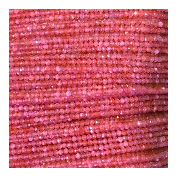 2MM 3MM 3MM 3MM 3MM 3A Микро Қай-аяқты қызыл рубин гемстоны моншақтардың сапасы Ruby Gemstone борпылдақ моншақтары 14