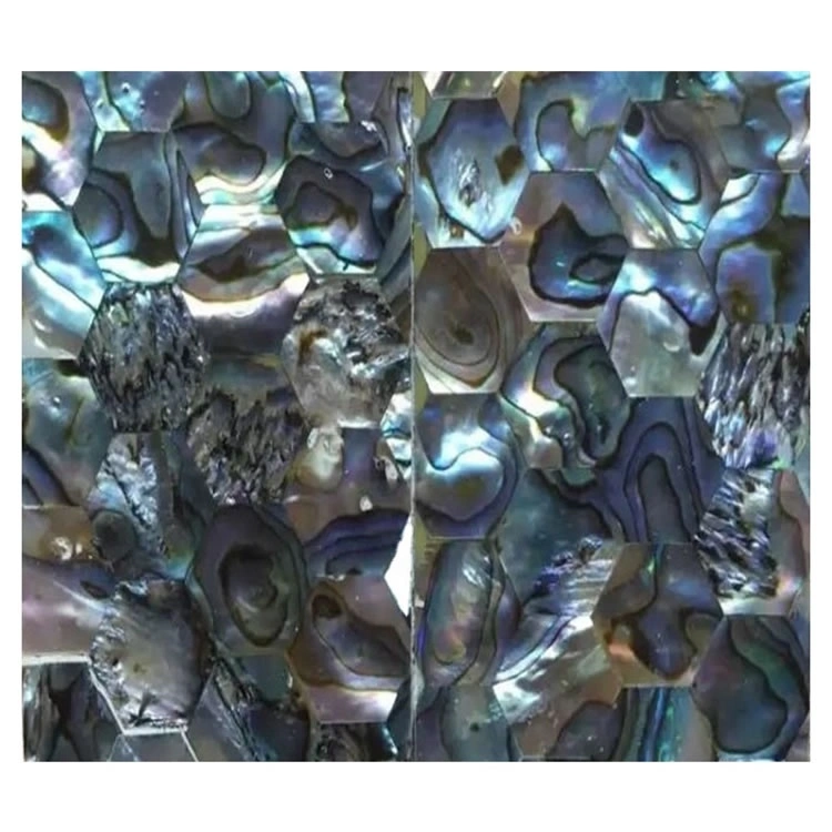 Die Mutter der Pearl-Shell handgefertigte Mosaik-Cabochons-Schmuck 1