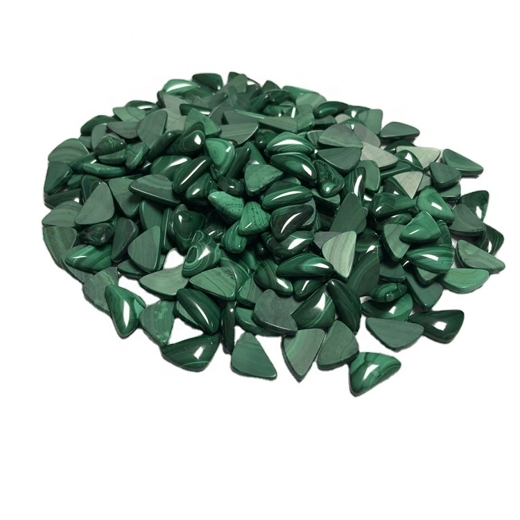ធម្មជាតិ Malachite 16x10x4mm Cabochon Cabochon ផ្ទះល្វែងត្រលប់មកវិញរលុង Lose Meaaite គុណភាព Gemstone ដែលមានគុណភាព 1