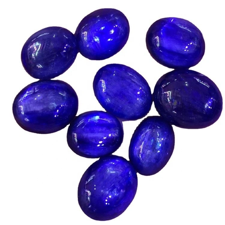 Gemstone Blue Kyanite Oval Cabochon 10x14x5mm 3A grade  Kyanite Cab Blue Gemstone 1