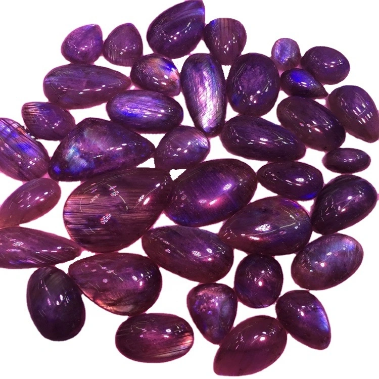 Multi Labradorit Smooth Edelstein Cabochons kalibriert Cabochon Natural Edelstein Birne Labradorit 1