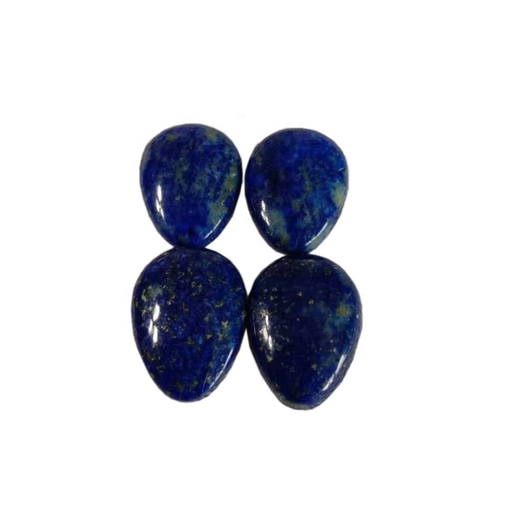 Lapis Pear Cabochon 3A Gæði Natural Lapis Smooth Pear Cabochon Gemstone 1