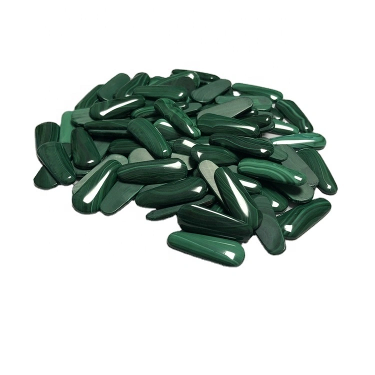 ត្បូងធម្មជាតិ Malachite Gemstone Cabochon Oval Cabochon 1