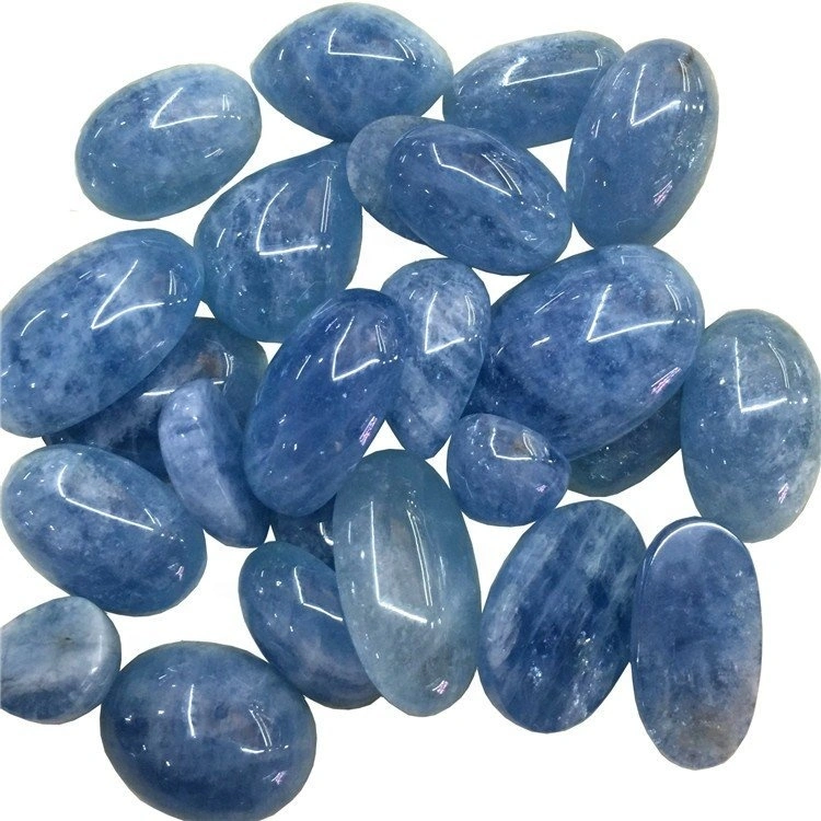 Natural Milky Aquamarine Cabochon Unique precious Gemstone Natural milky blue aquamarine smooth cabochon 1