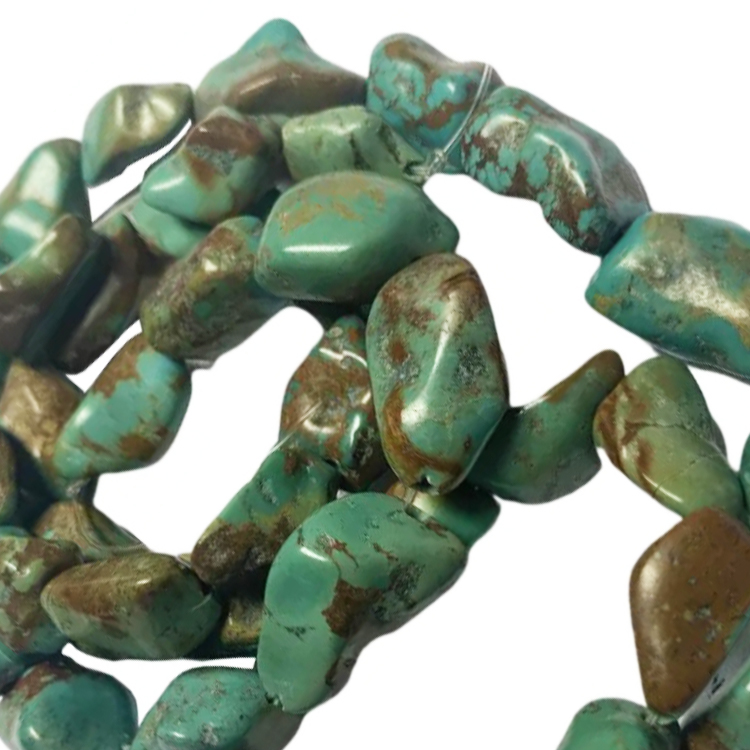 Turkos chip ädelsten pärla gör för smycken 18