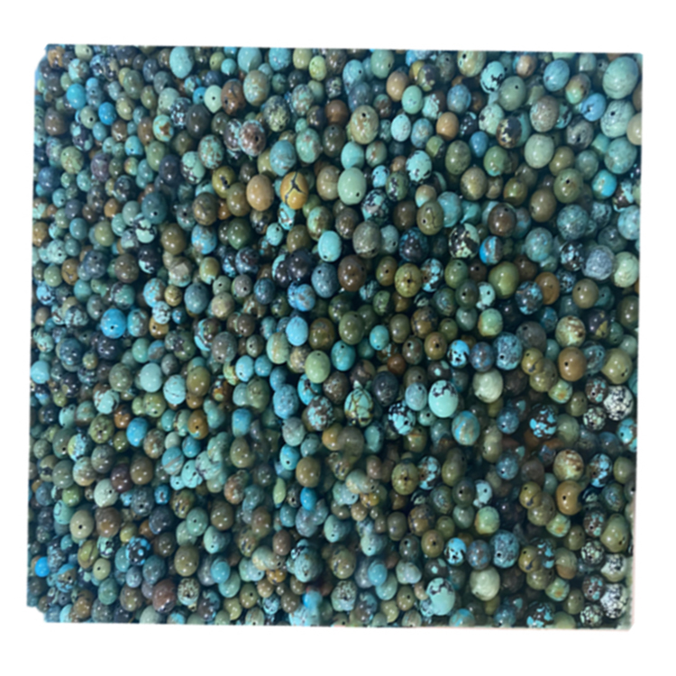 Beautiful natural turquoise round bead 18