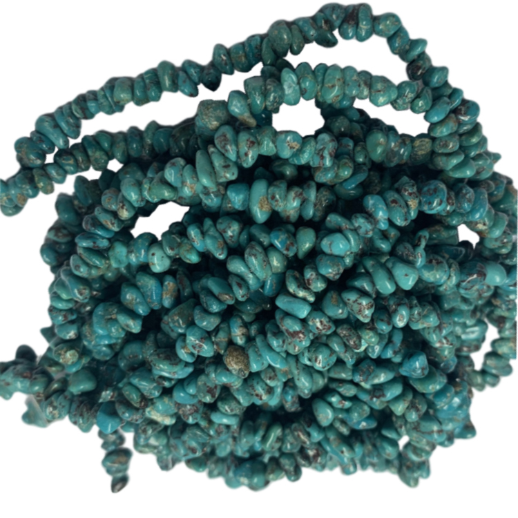 Ezigbo Arizona Turqueise Grequelle nugget beads 18