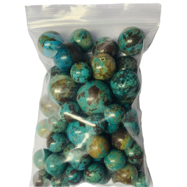 Awọn ilẹkẹ buluu alawọ buluu 18