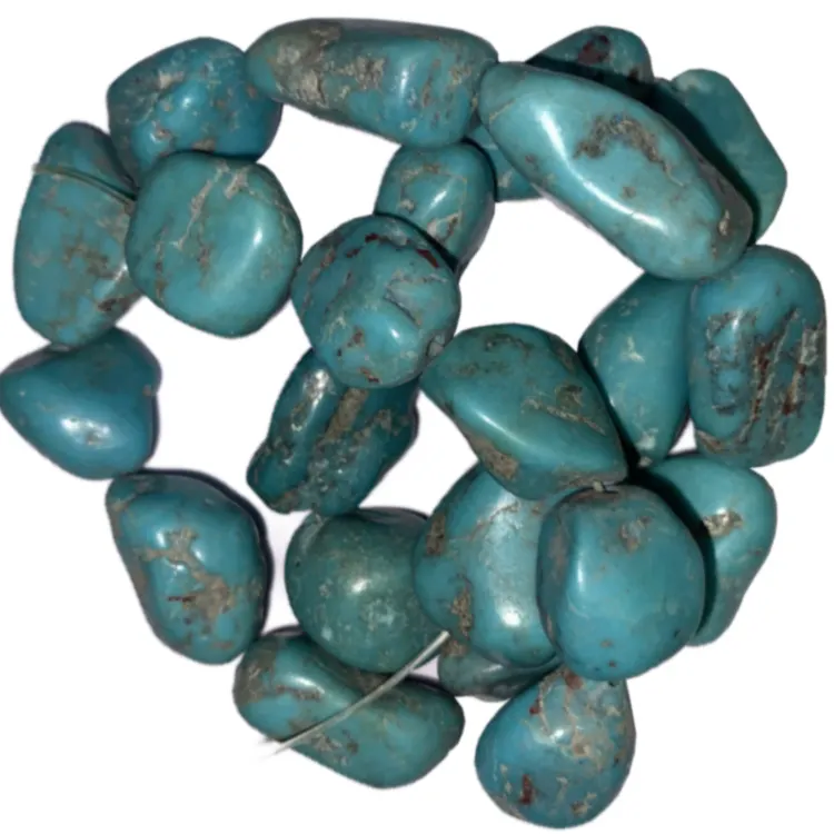 ZH fadaka | oke didara orun ẹwa turquoise nugget beads gbẹkẹle olupese 4