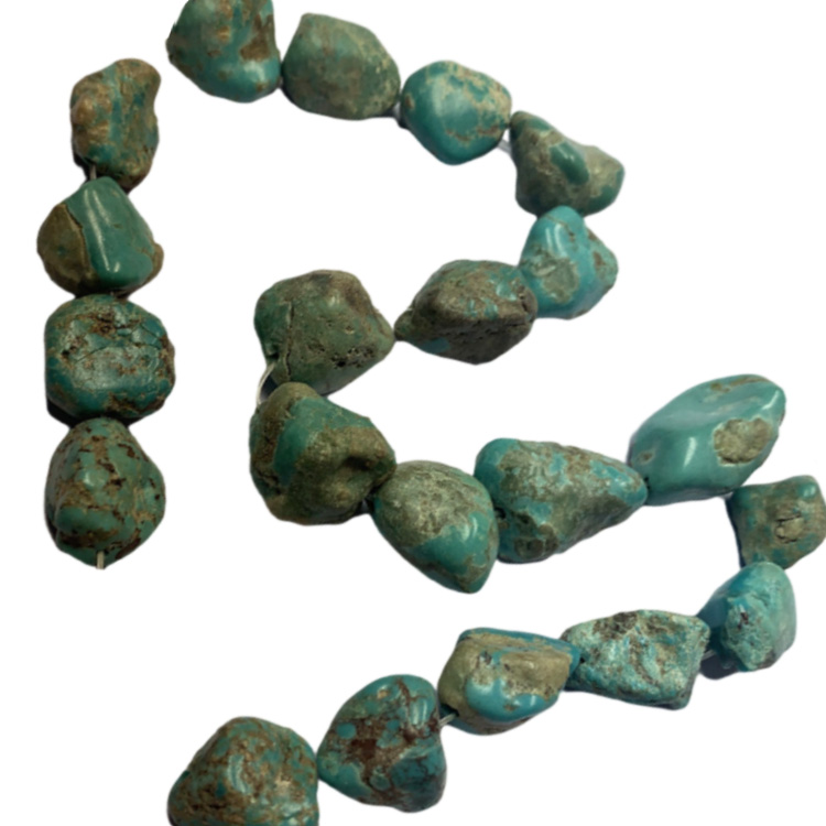Nugget Bead Turquoise Mineral Gemstones Authentic Turquoise Matombo 18