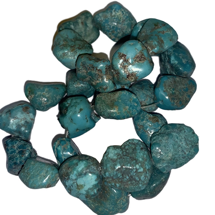 မမှန် free form tuquoise ပုတီး 18