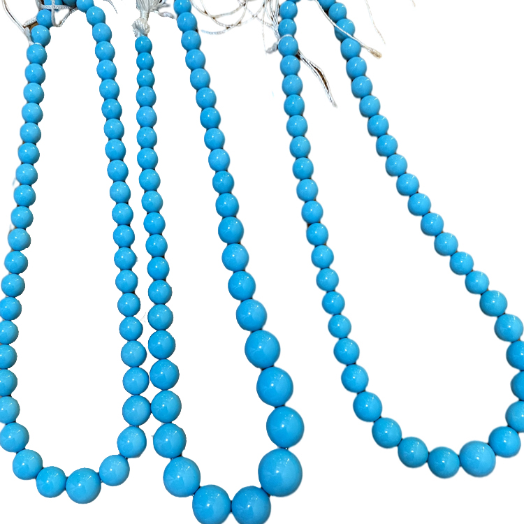 නිදාගැනීමේ සුන්දර ටර්කියුයිස් නෙක්ලස් ටර්කියුයිස් පබළු 18