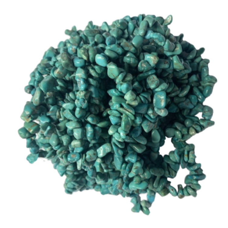 100% प्राकृतिक वास्तविक फ़िरोज़ा ब्लू रत्न कंकड़ नगेट 3-20 मिमी मोती 18