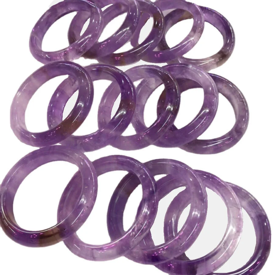 Amatista brazalete piedras preciosas naturalmente amatista pulsera joyería en masa cantidad de masa al por mayor 1