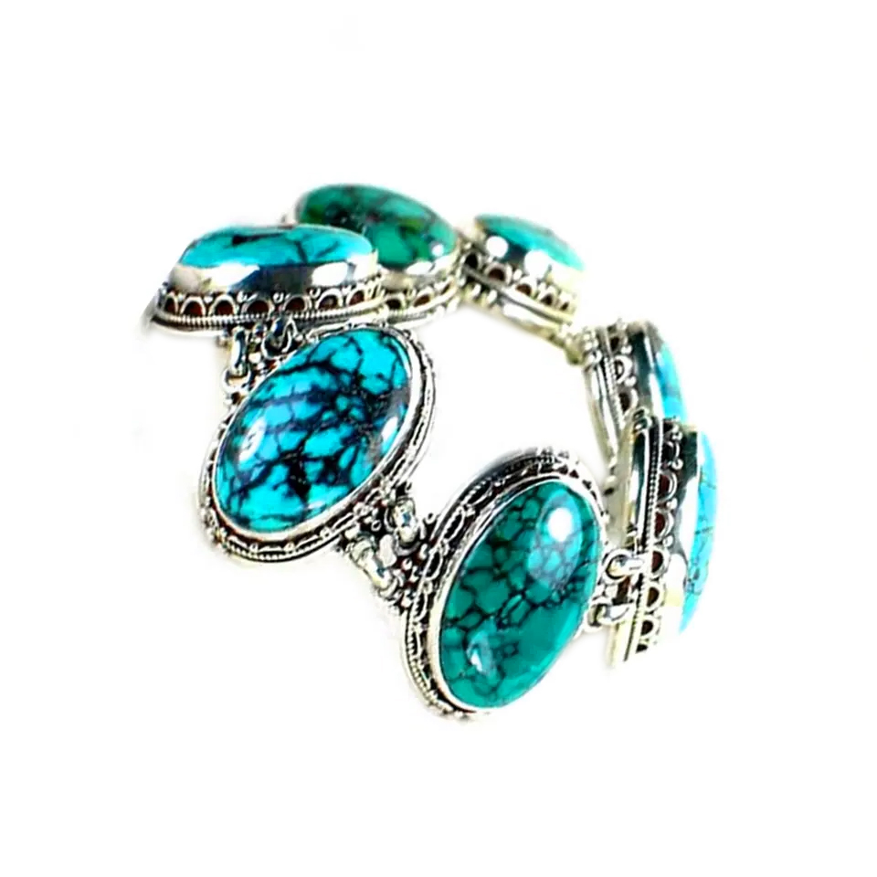 I-Turquoise kunye ne-Bangles ye-jeweles jowelery turquoioise sterling self cufles 15
