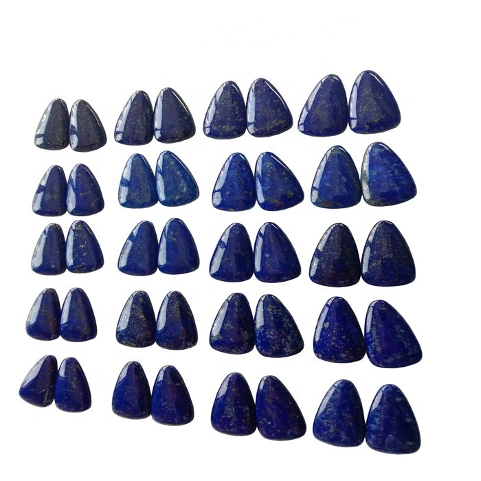 Lapis Fancy Shape Drilled Cabochon Matching Pairs Semi Precious Gemstones1 1
