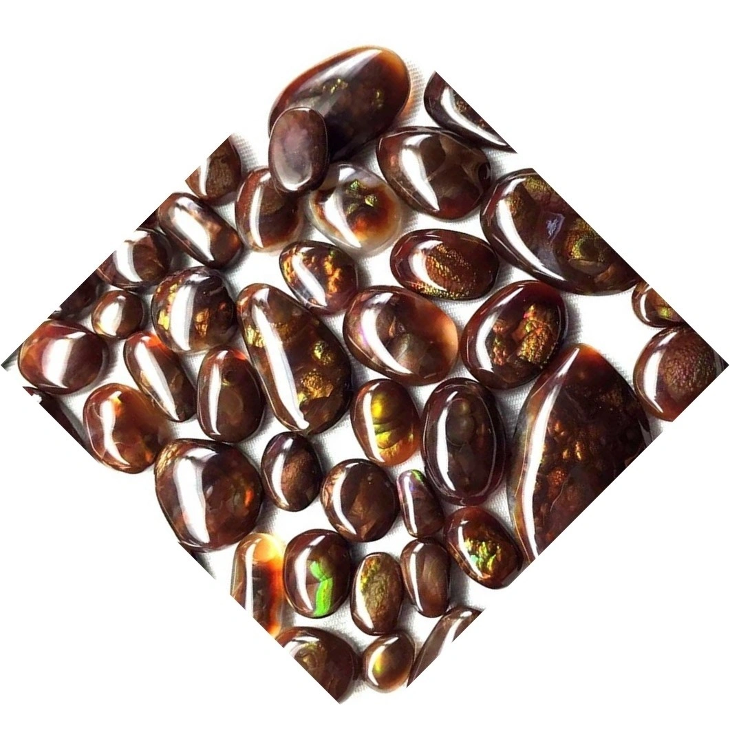 Natural Mexican Fire Agate Cabochon Fancy Shape size Top quality making for jewellery1 1