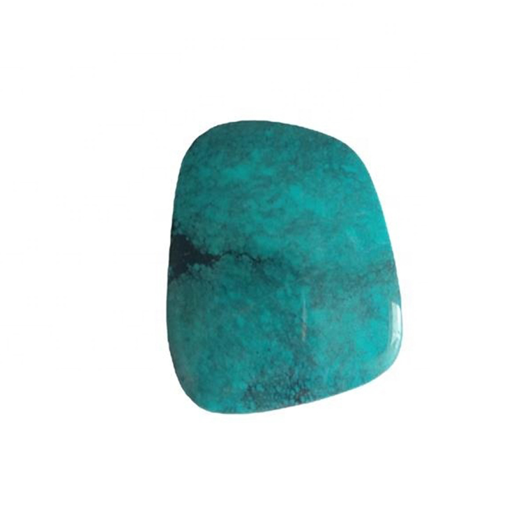 Batu berharga Matrix Tembaga Turquoise Pusingan Cabochons Turquoise tidak teratur berbentuk biru 15