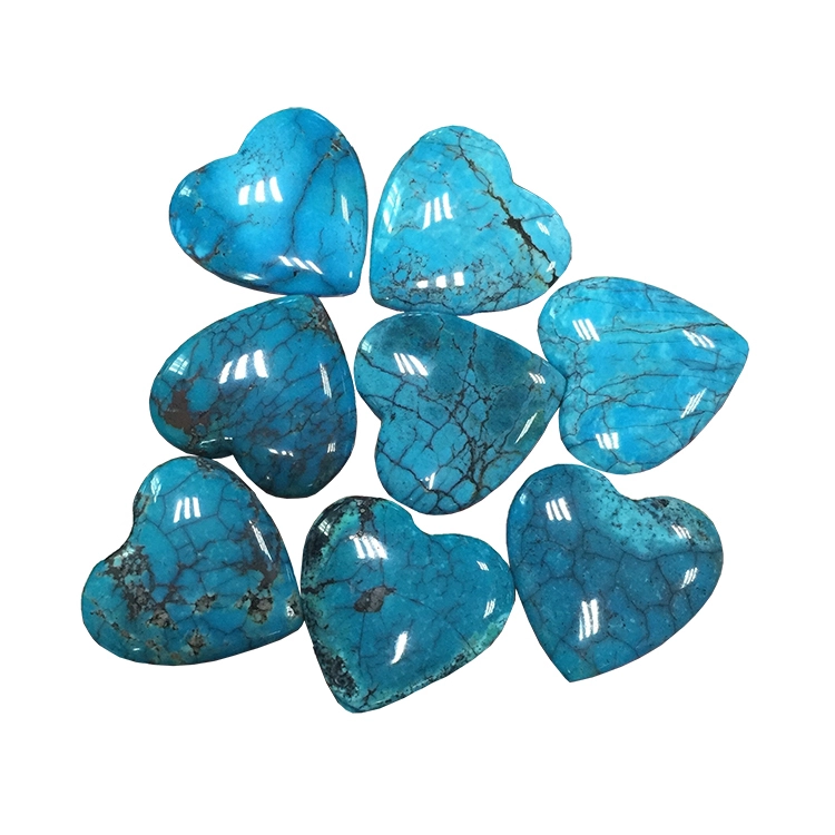 Prirodni Mojave Amanite Turquoise Heart Cabochon za izradu nakita 1