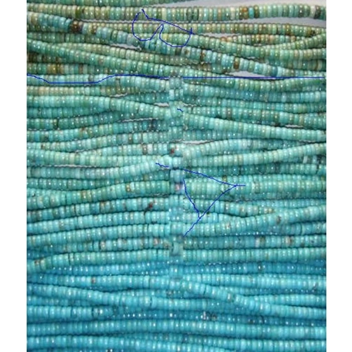Beads de Rondel Turquoise Beads & Turquoise Abacus Beads 1