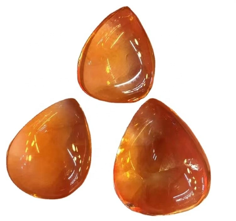 Citrine AAA ថ្នាក់ទី 1 បានកើនឡើងបានកើនឡើងកាត់ផ្តាច់កញ្ចក់របស់ក្រូចឆ្មាក្រូចឆ្មាររាងពងក្រពើ 1