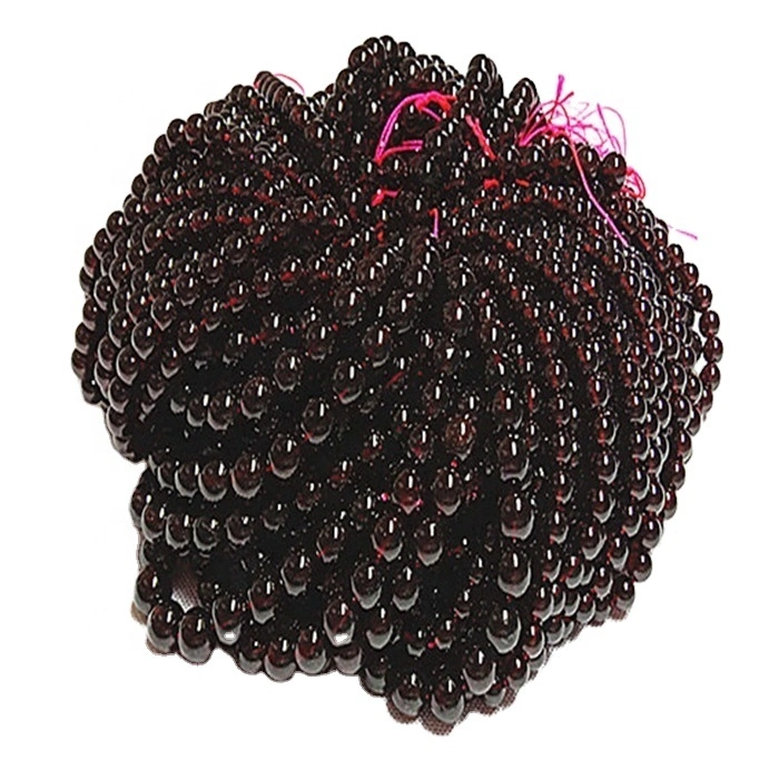 3mm Putaran Alam Manis Anggur Abang Red Garnet Gemstone Strand 1